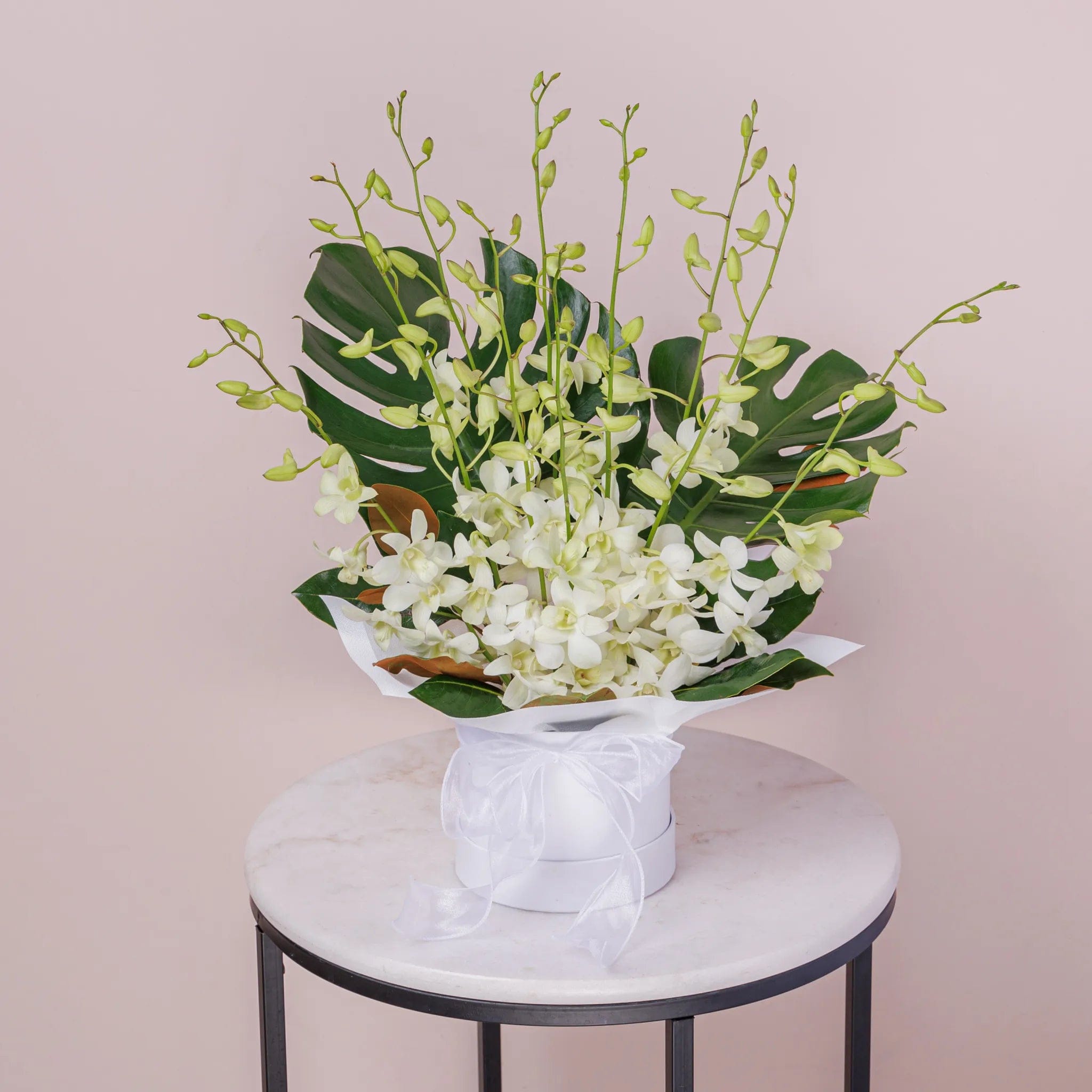 Everlasting Serenity Hatbox 1 Everlasting Serenity Hatbox Same-Day Funeral Flowers Melbourne